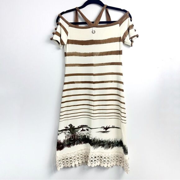 Save The Queen Striped Dress Sz large - Picture 5 of 16